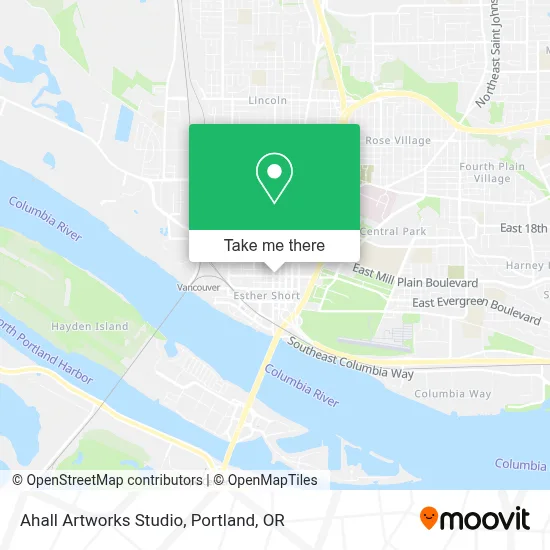 Ahall Artworks Studio map