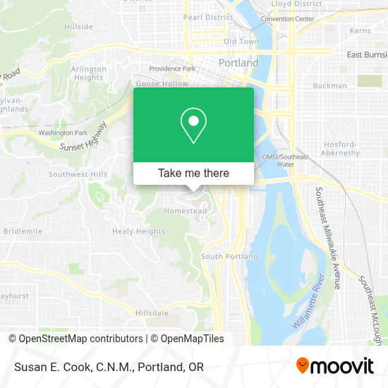 Susan E. Cook, C.N.M. map