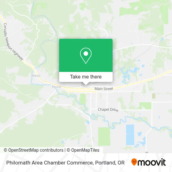 Philomath Area Chamber Commerce map