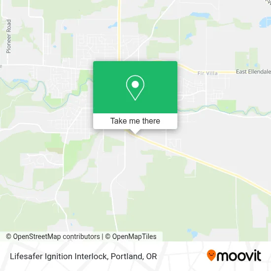 Lifesafer Ignition Interlock map
