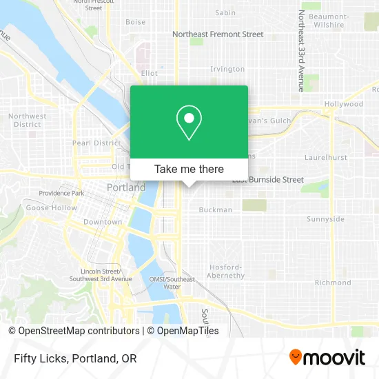 Fifty Licks map