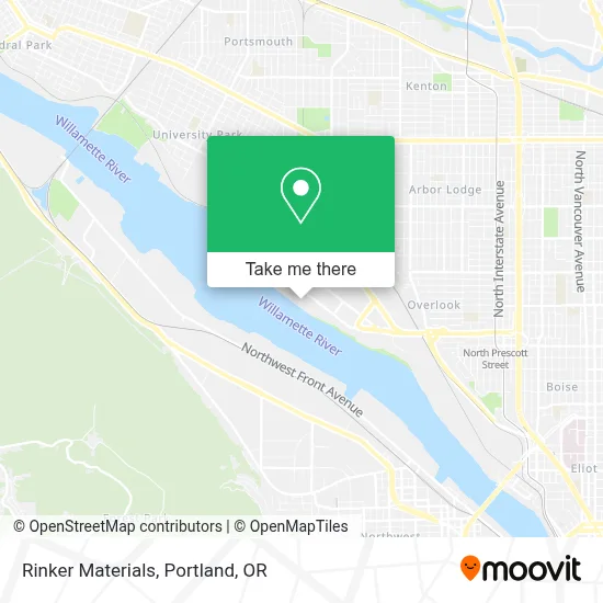 Rinker Materials map