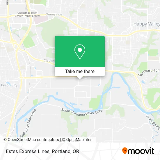 Estes Express Lines map