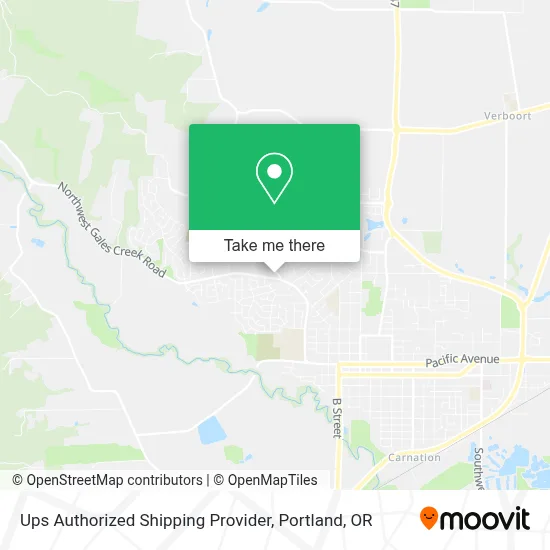Ups Authorized Shipping Provider map