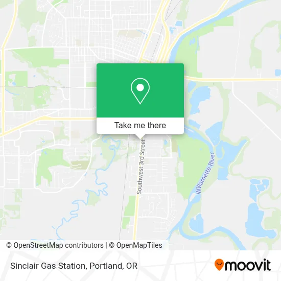 Sinclair Gas Station map