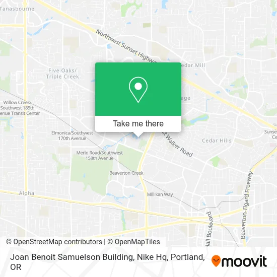 Joan Benoit Samuelson Building, Nike Hq map