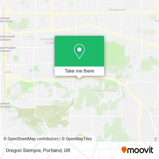 Oregon Siempre map