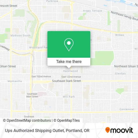 Ups Authorized Shipping Outlet map