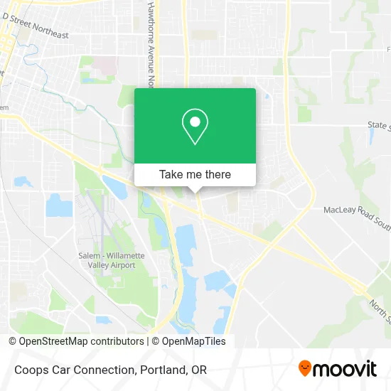 Coops Car Connection map
