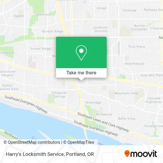 Harry's Locksmith Service map