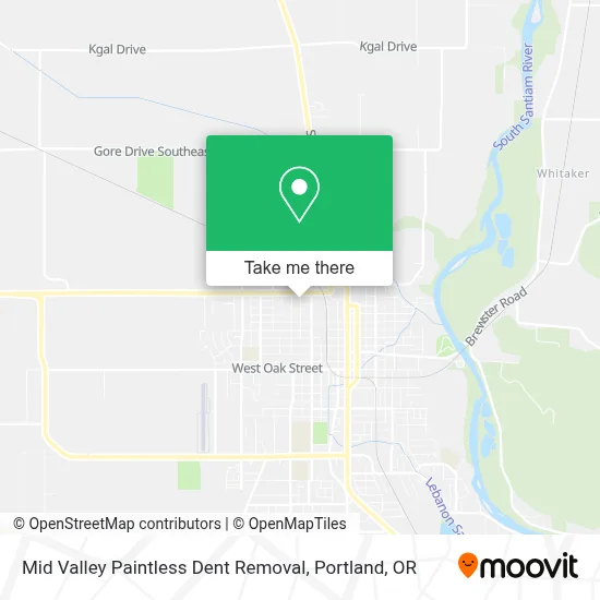 Mid Valley Paintless Dent Removal map
