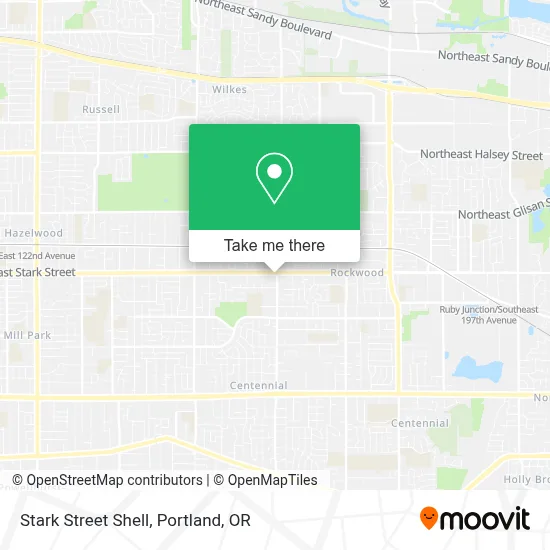 Stark Street Shell map
