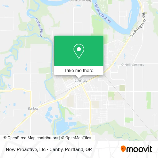 New Proactive, Llc - Canby map