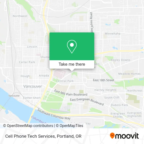 Cell Phone Tech Services map