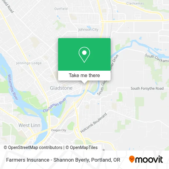 Farmers Insurance - Shannon Byerly map