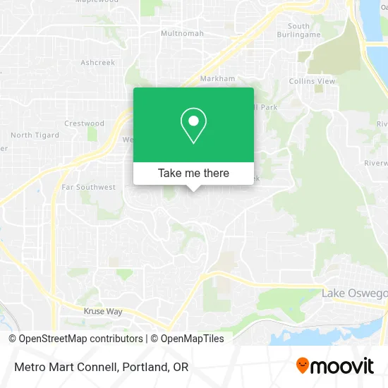 Metro Mart Connell map
