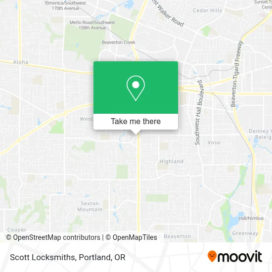 Scott Locksmiths map