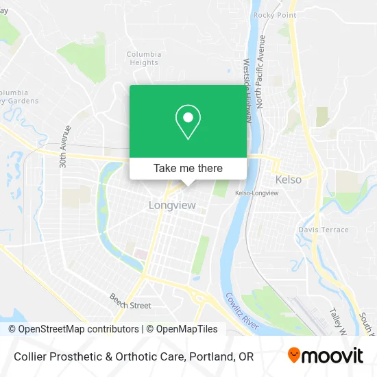 Collier Prosthetic & Orthotic Care map