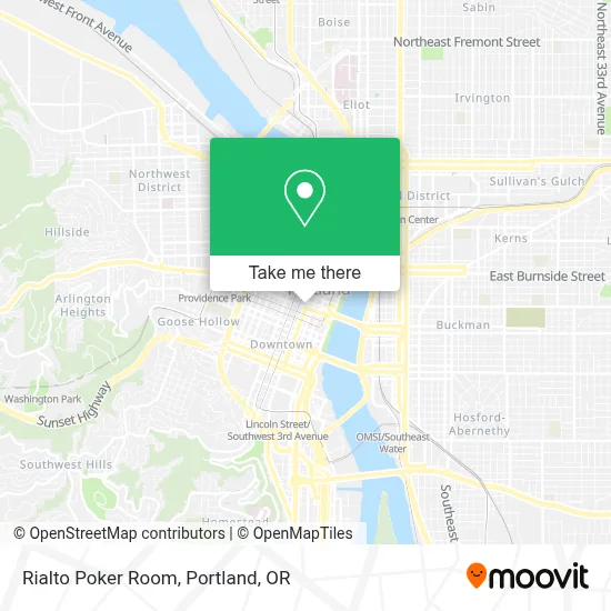 Rialto Poker Room map