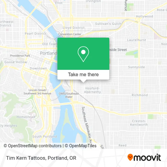 Tim Kern Tattoos map