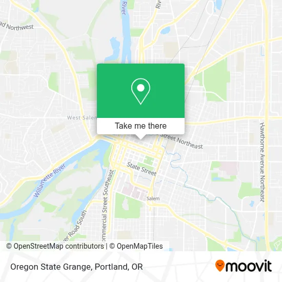 Oregon State Grange map