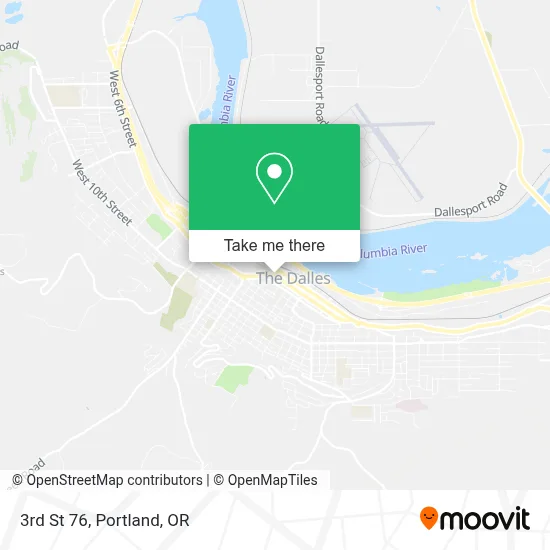 3rd St 76 map