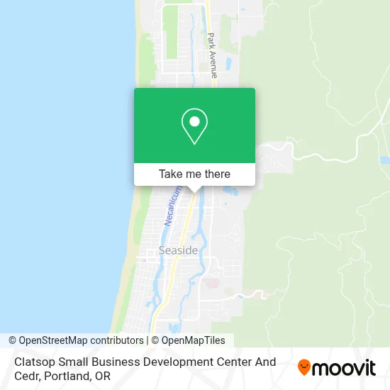 Clatsop Small Business Development Center And Cedr map