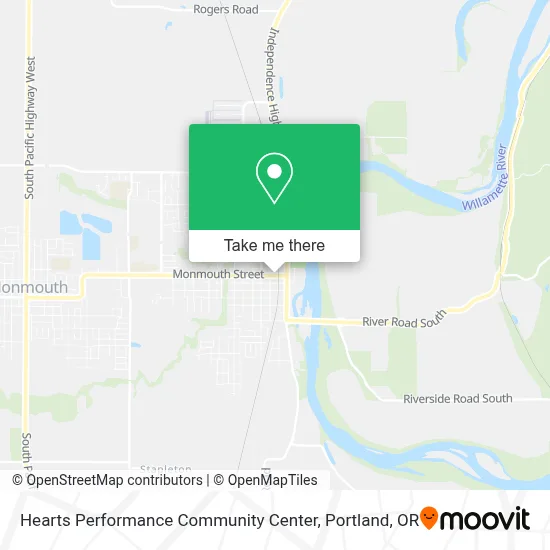 Hearts Performance Community Center map
