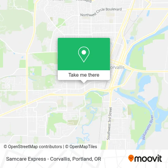 Samcare Express - Corvallis map
