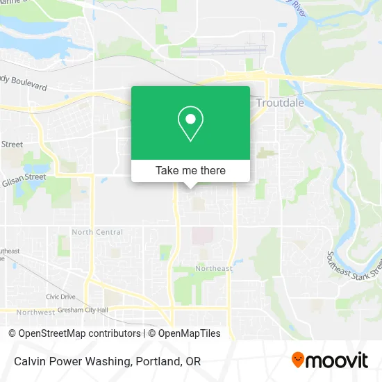 Calvin Power Washing map
