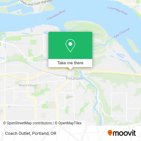 Coach Outlet map
