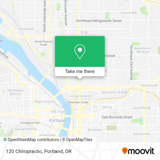 120 Chiropractic map