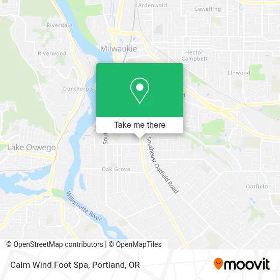 Calm Wind Foot Spa map