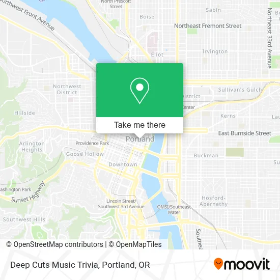 Deep Cuts Music Trivia map