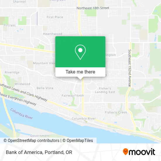 Bank of America map