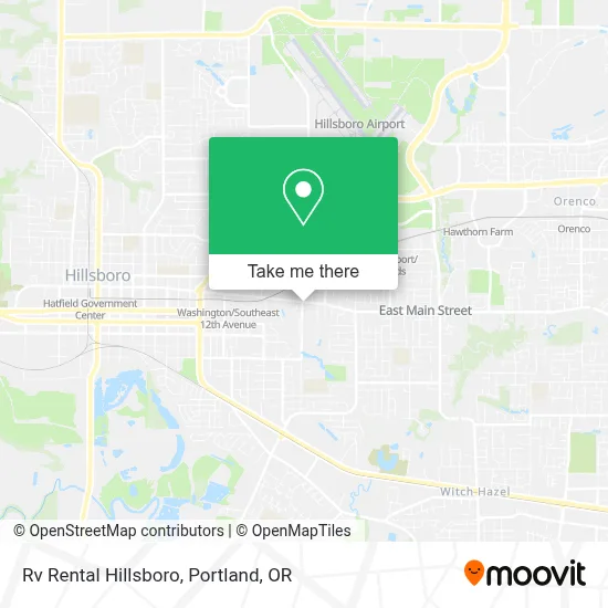 Rv Rental Hillsboro map