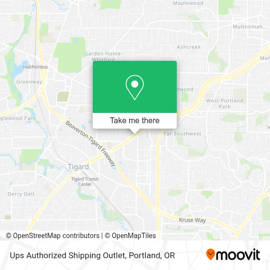 Ups Authorized Shipping Outlet map