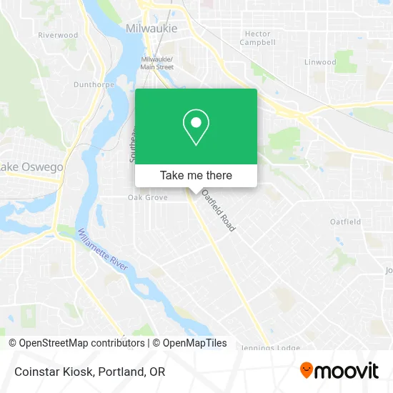 Coinstar Kiosk map