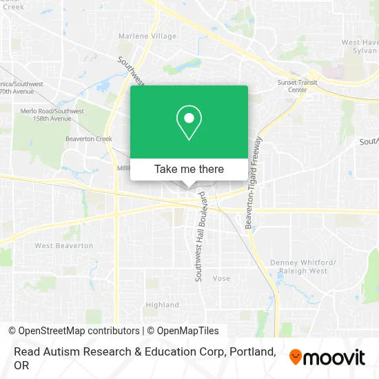 Read Autism Research & Education Corp map