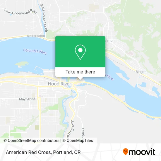 American Red Cross map