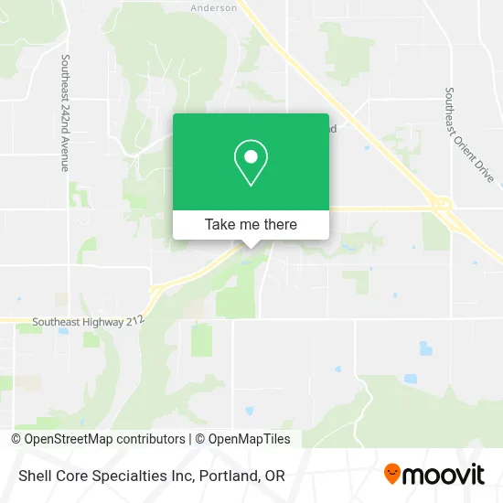 Shell Core Specialties Inc map