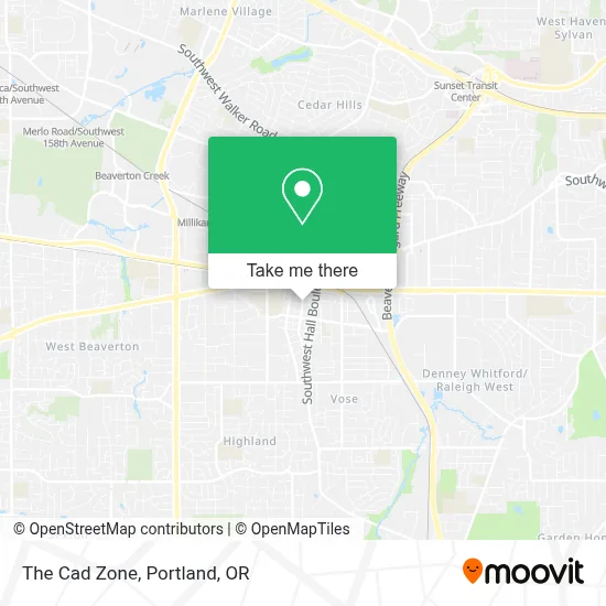 The Cad Zone map