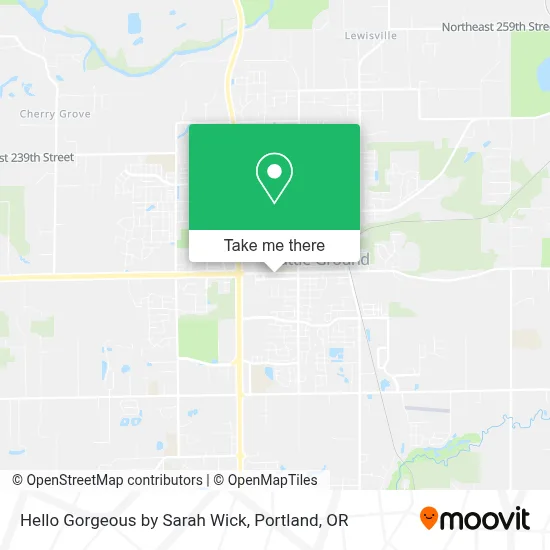 Hello Gorgeous by Sarah Wick map