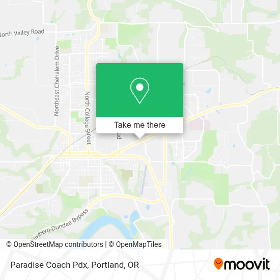 Paradise Coach Pdx map