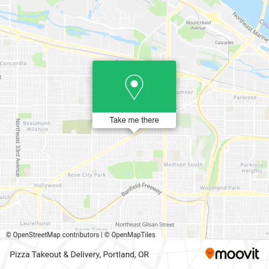 Pizza Takeout & Delivery map