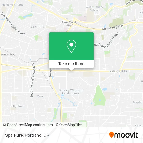 Spa Pure map