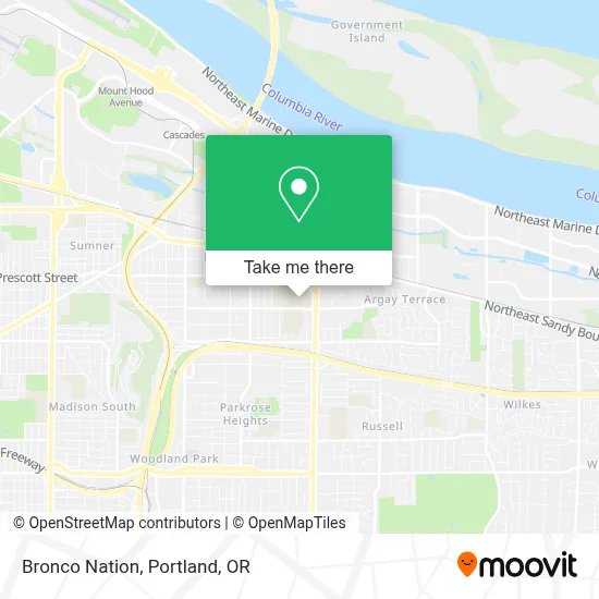 Bronco Nation map