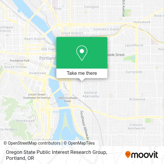 Oregon State Public Interest Research Group map