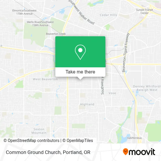 Common Ground Church map