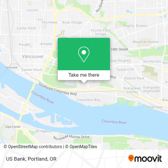 US Bank map